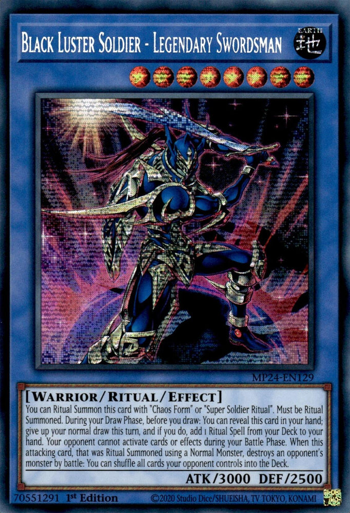 Black Luster Soldier - Legendary Swordsman [MP24-EN129] Prismatic Secret Rare Yu-Gi-Oh!