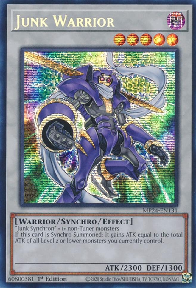 Junk Warrior [MP24-EN131] Prismatic Secret Rare Yu-Gi-Oh!
