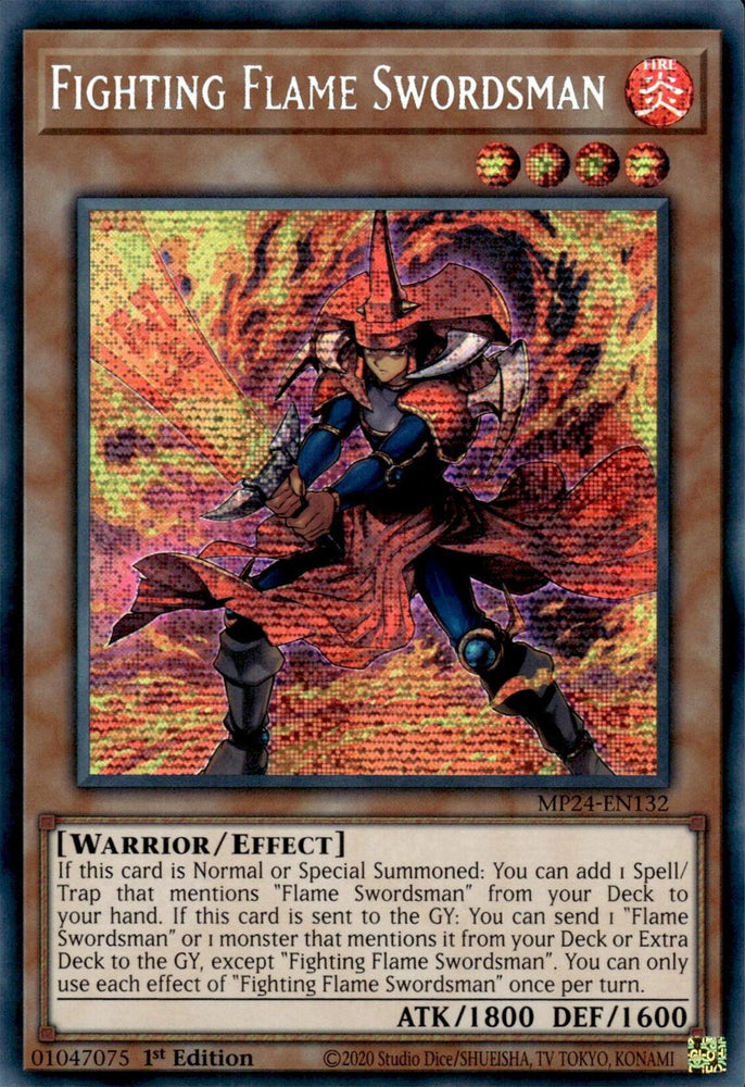Fighting Flame Swordsman [MP24-EN132] Prismatic Secret Rare Yu-Gi-Oh!
