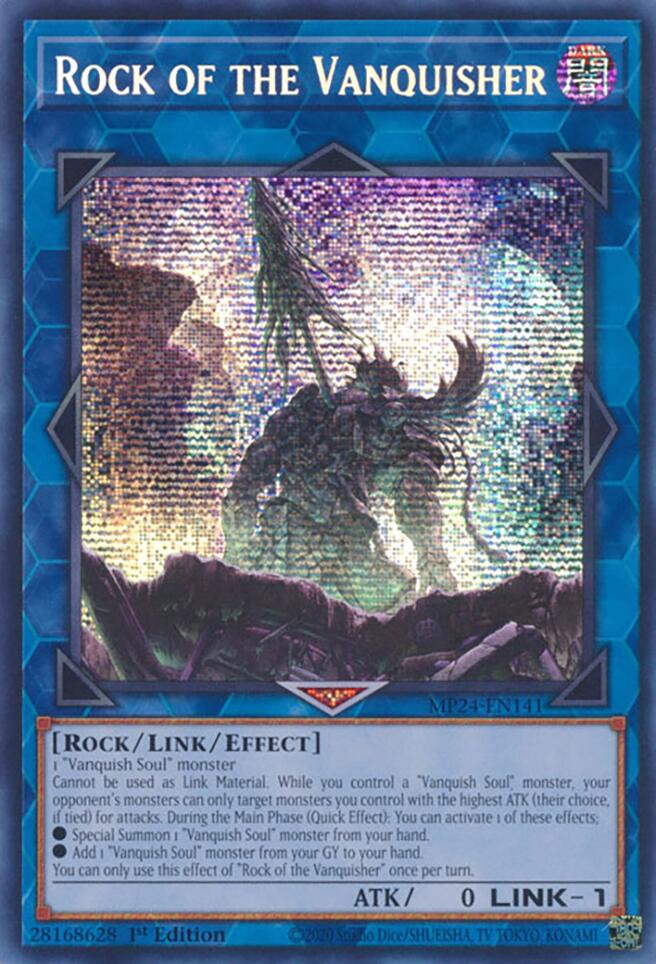 Rock of the Vanquisher [MP24-EN141] Prismatic Secret Rare Yu-Gi-Oh!