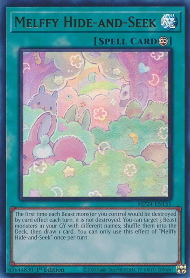 Melffy Hide-and-Seek [MP24-EN151] Ultra Rare Yu-Gi-Oh!