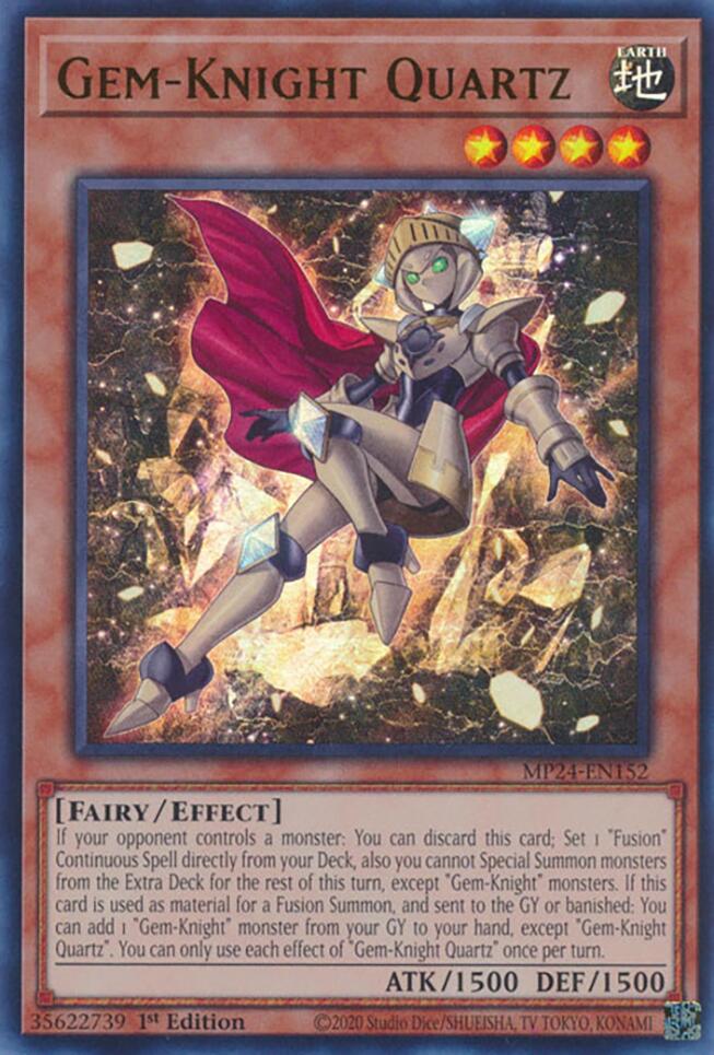 Gem-Knight Quartz [MP24-EN152] Ultra Rare Yu-Gi-Oh!