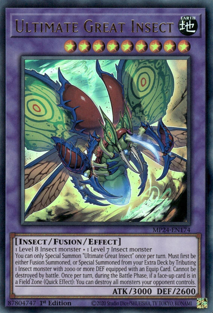 Ultimate Great Insect [MP24-EN174] Ultra Rare Yu-Gi-Oh!