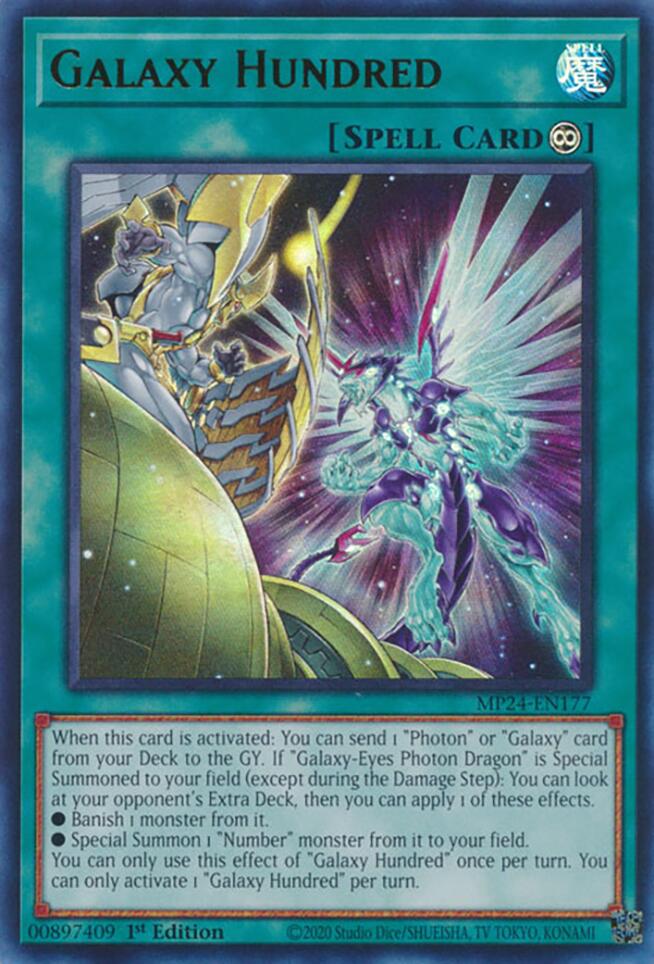 Galaxy Hundred [MP24-EN177] Ultra Rare Yu-Gi-Oh!