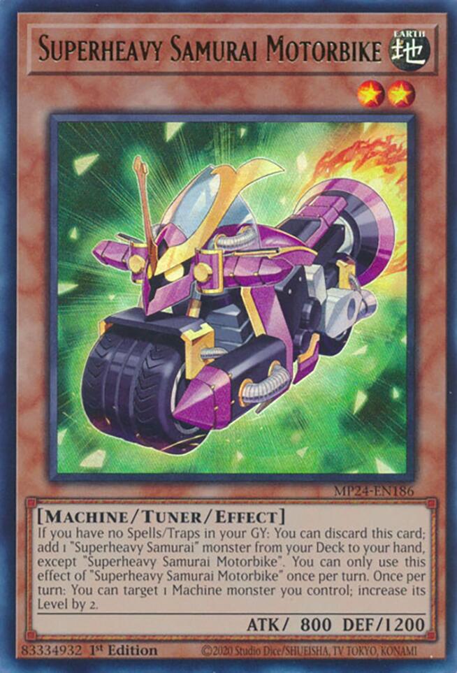 Superheavy Samurai Motorbike [MP24-EN186] Ultra Rare Yu-Gi-Oh!