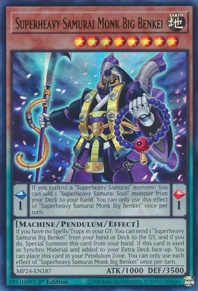 Superheavy Samurai Monk Big Benkei [MP24-EN187] Ultra Rare Yu-Gi-Oh!