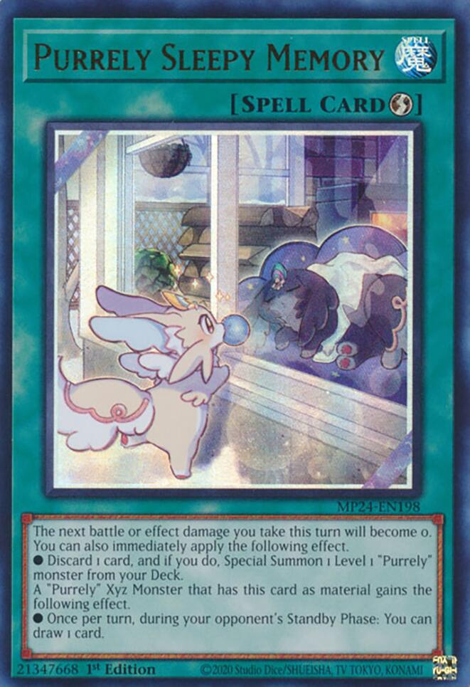 Purrely Sleepy Memory [MP24-EN198] Ultra Rare Yu-Gi-Oh!
