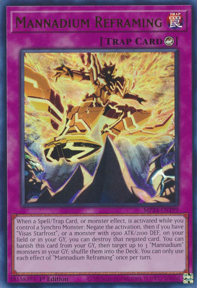 Mannadium Reframing [MP24-EN199] Ultra Rare Yu-Gi-Oh!
