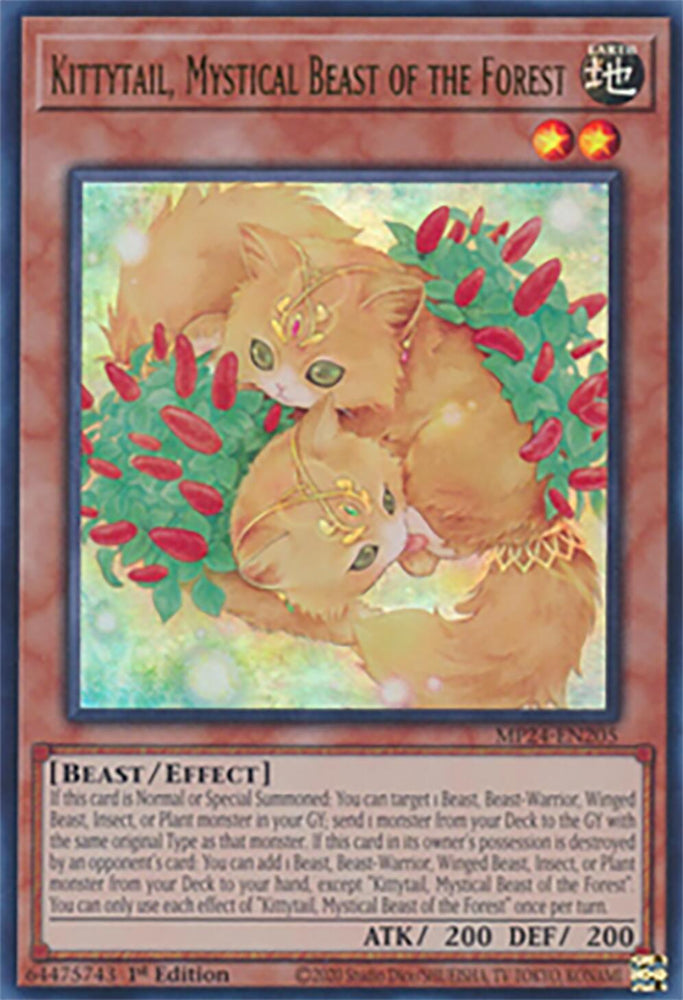Kittytail, Mystical Beast of the Forest [MP24-EN205] Ultra Rare Yu-Gi-Oh!