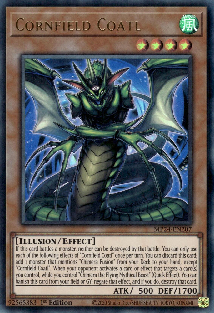 Cornfield Coatl [MP24-EN207] Ultra Rare Yu-Gi-Oh!