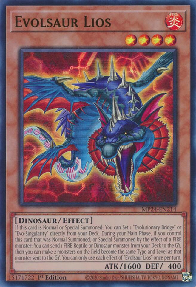 Evolsaur Lios [MP24-EN214] Ultra Rare Yu-Gi-Oh!