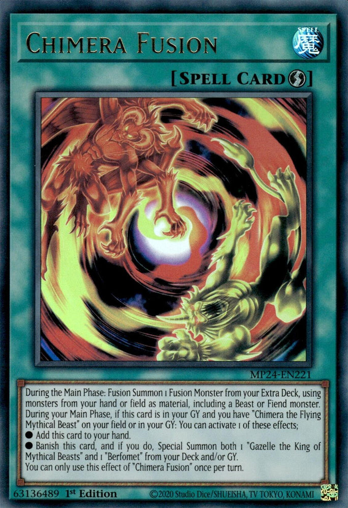 Chimera Fusion [MP24-EN221] Ultra Rare Yu-Gi-Oh!