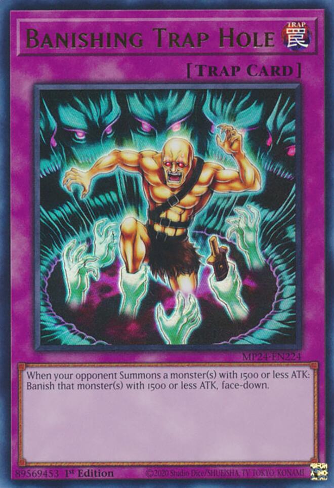 Banishing Trap Hole [MP24-EN224] Ultra Rare Yu-Gi-Oh!