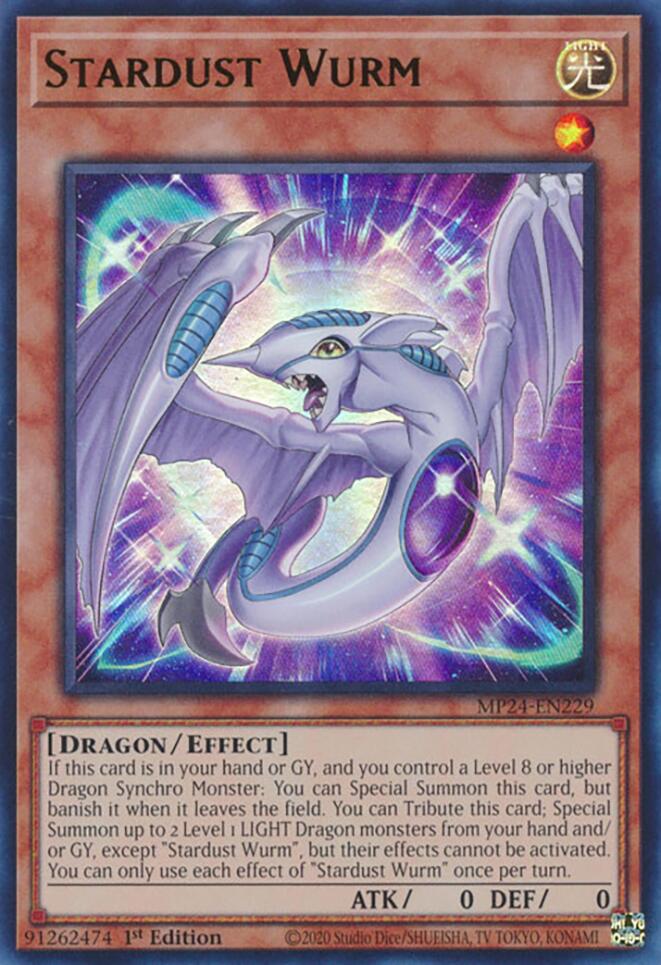 Stardust Wurm [MP24-EN229] Ultra Rare Yu-Gi-Oh!