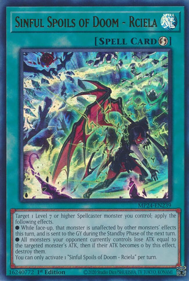 Sinful Spoils of Doom - Rciela [MP24-EN239] Ultra Rare Yu-Gi-Oh!