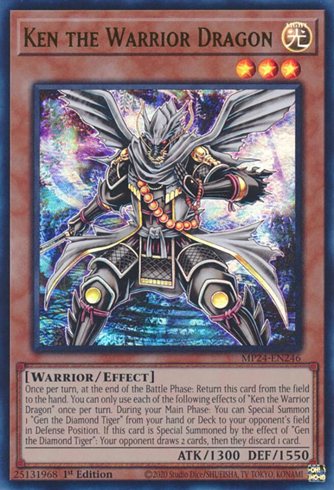 Ken the Warrior Dragon [MP24-EN246] Ultra Rare Yu-Gi-Oh!