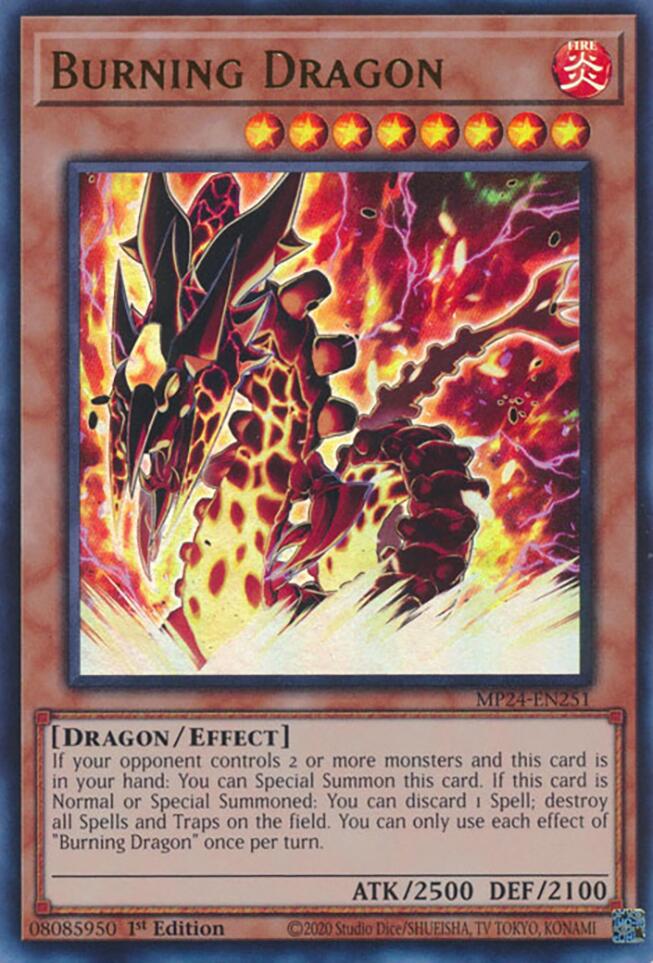 Burning Dragon [MP24-EN251] Ultra Rare Yu-Gi-Oh!