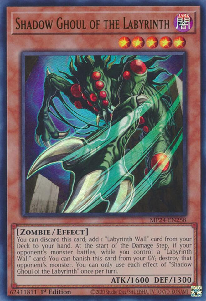 Shadow Ghoul of the Labyrinth [MP24-EN258] Ultra Rare Yu-Gi-Oh!