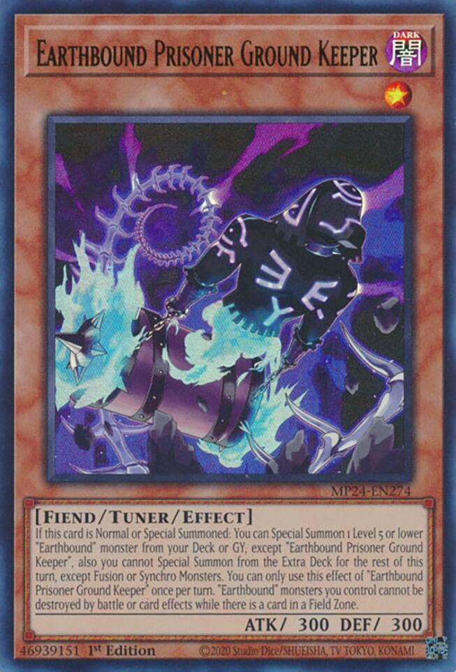 Earthbound Prisoner Ground Keeper [MP24-EN274] Ultra Rare Yu-Gi-Oh!