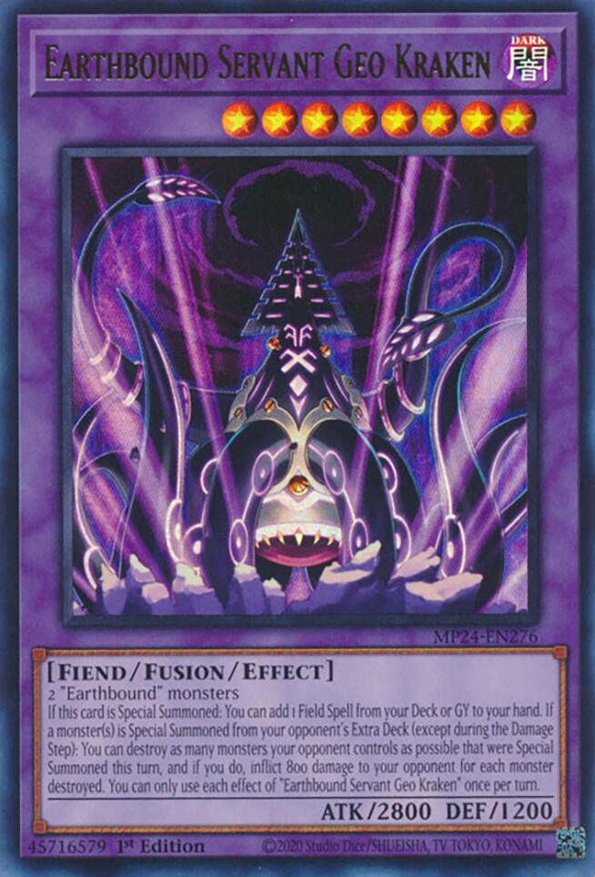 Earthbound Servant Geo Kraken [MP24-EN276] Ultra Rare Yu-Gi-Oh!