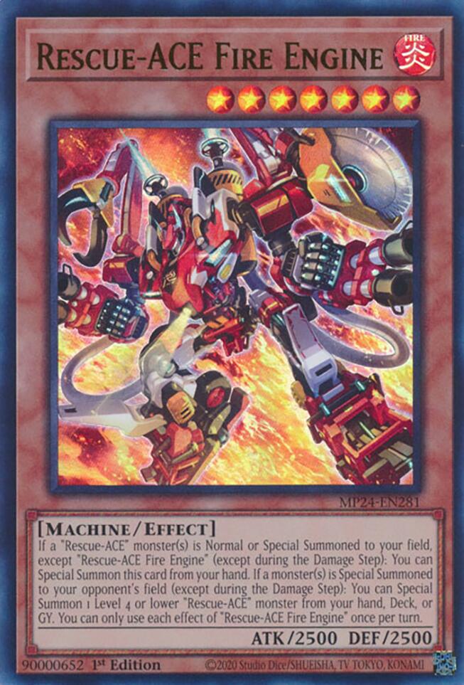 Rescue-ACE Fire Engine [MP24-EN281] Ultra Rare Yu-Gi-Oh!