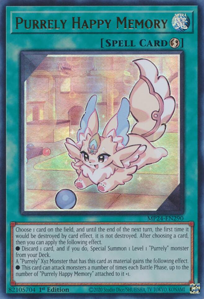 Purrely Happy Memory [MP24-EN290] Ultra Rare Yu-Gi-Oh!