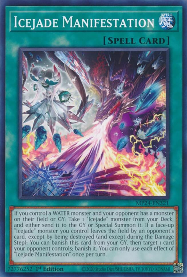 Icejade Manifestation [MP24-EN321] Common Yu-Gi-Oh!