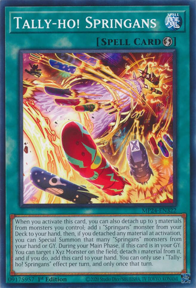 Tally-ho! Springans [MP24-EN322] Common Yu-Gi-Oh!