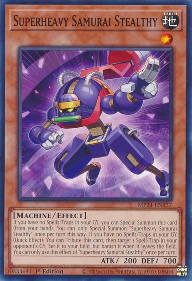 Superheavy Samurai Stealthy [MP24-EN337] Common Yu-Gi-Oh!