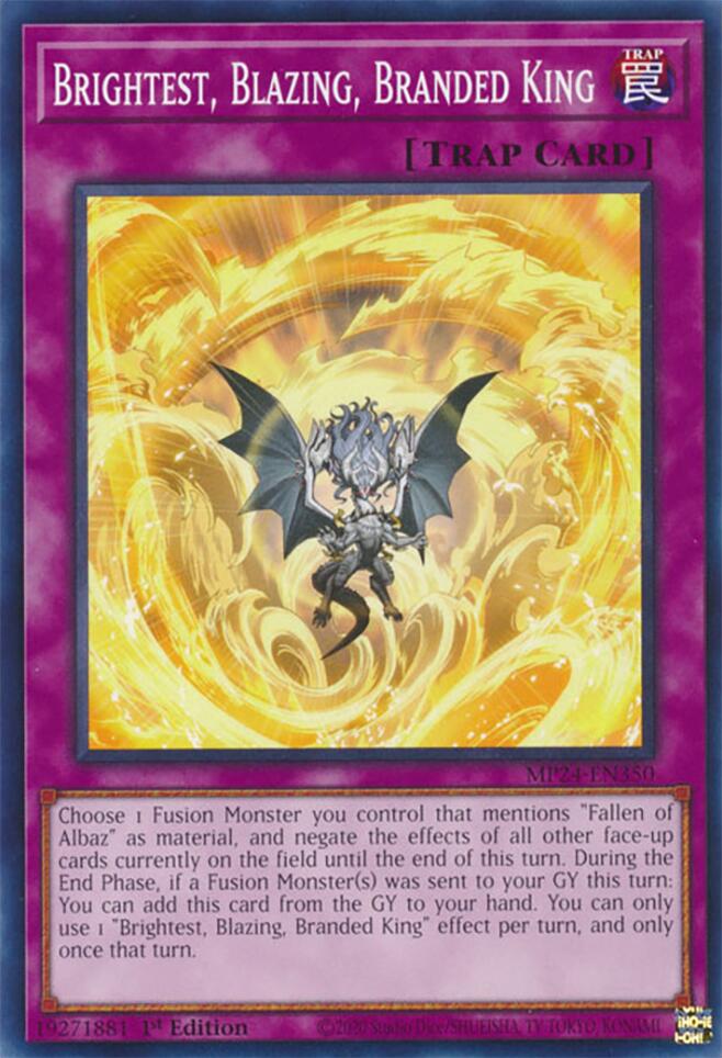 Brightest, Blazing, Branded King [MP24-EN350] Common Yu-Gi-Oh!