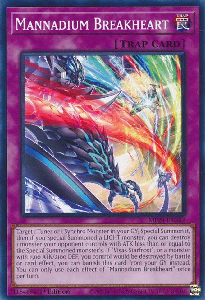 Mannadium Breakheart [MP24-EN352] Common Yu-Gi-Oh!