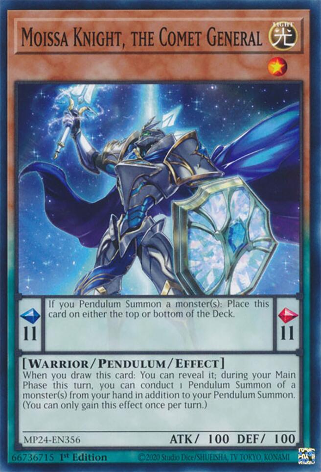 Moissa Knight, the Comet General [MP24-EN356] Common Yu-Gi-Oh!