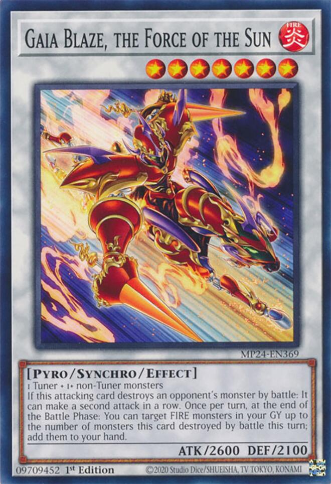 Gaia Blaze, the Force of the Sun [MP24-EN369] Common Yu-Gi-Oh!