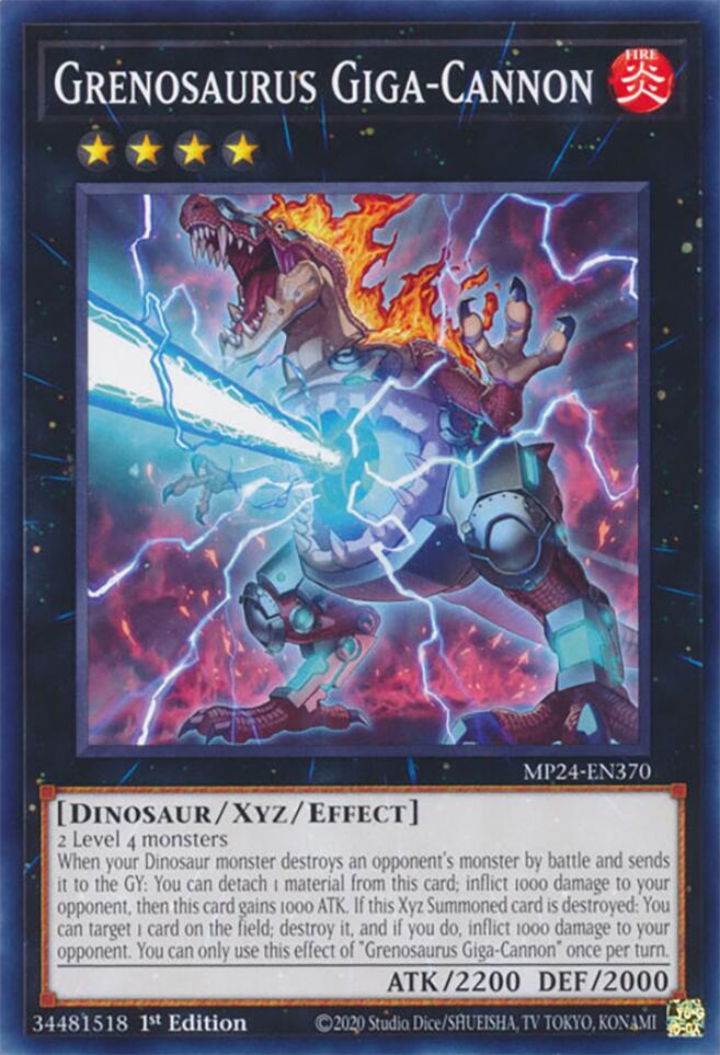 Grenosaurus Giga-Cannon [MP24-EN370] Common Yu-Gi-Oh!