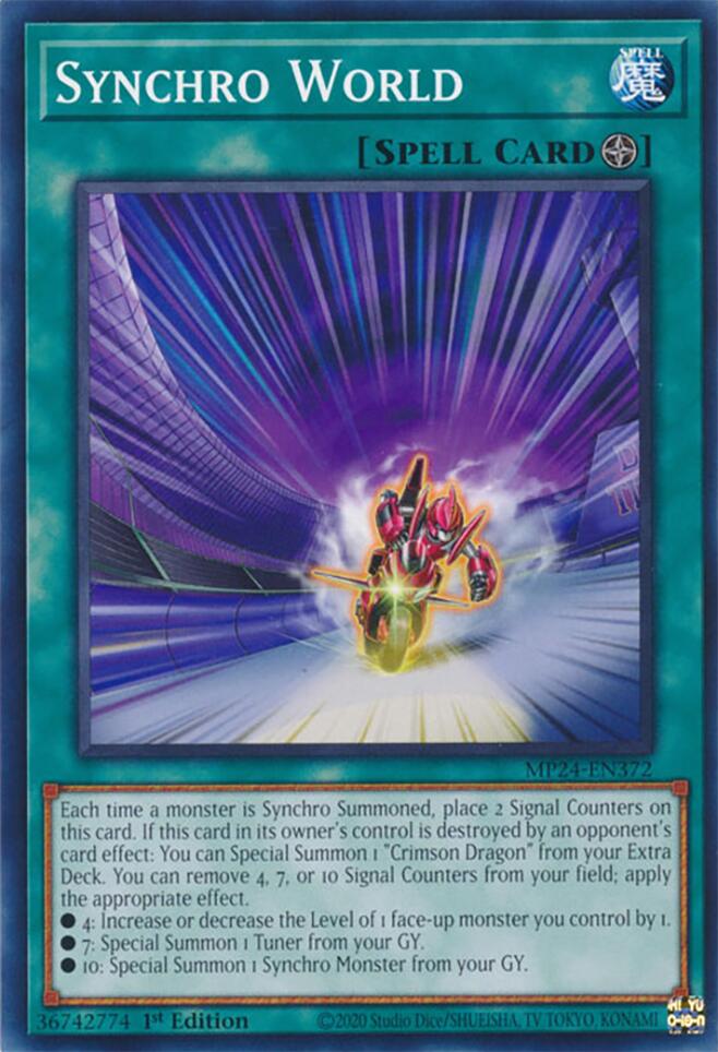 Synchro World [MP24-EN372] Common Yu-Gi-Oh!