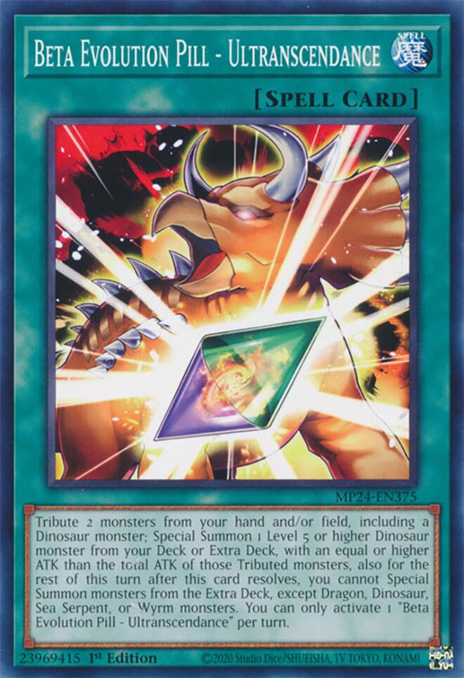 Beta Evolution Pill - Ultranscendance [MP24-EN375] Common Yu-Gi-Oh!