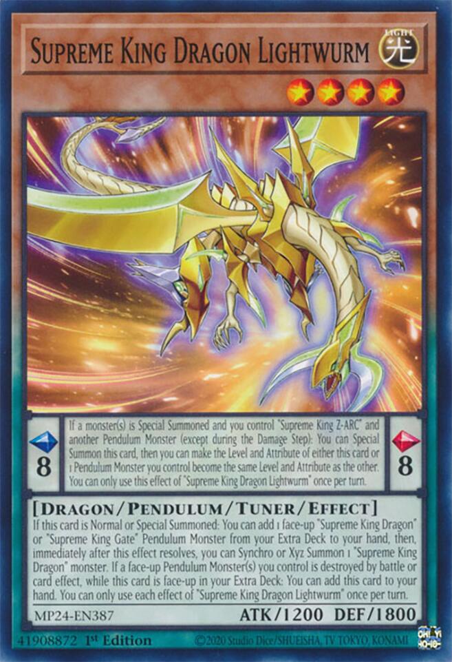 Supreme King Dragon Lightwurm [MP24-EN387] Common Yu-Gi-Oh!