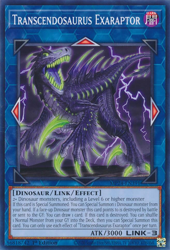 Transcendosaurus Exaraptor [MP24-EN391] Common Yu-Gi-Oh!