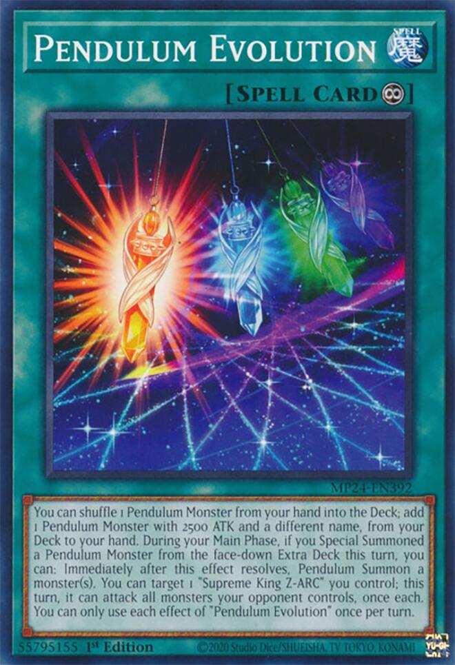Pendulum Evolution (card) [MP24-EN392] Common Yu-Gi-Oh!