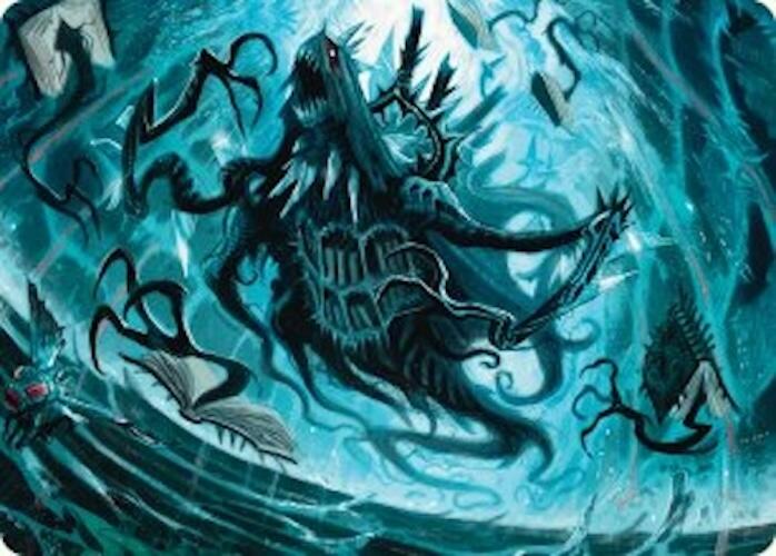Overlord of the Floodpits Art Card [Duskmourn: House of Horror Art Series] Magic: The Gathering