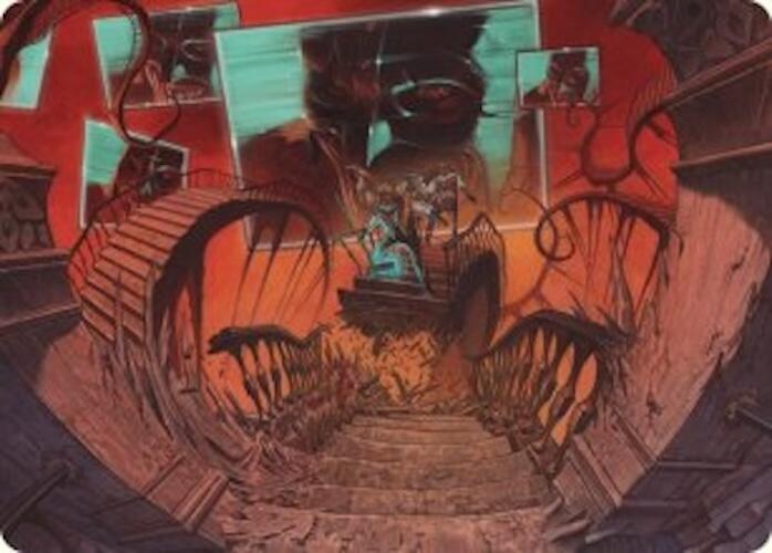 Let's Play a Game Art Card [Duskmourn: House of Horror Art Series] Magic: The Gathering