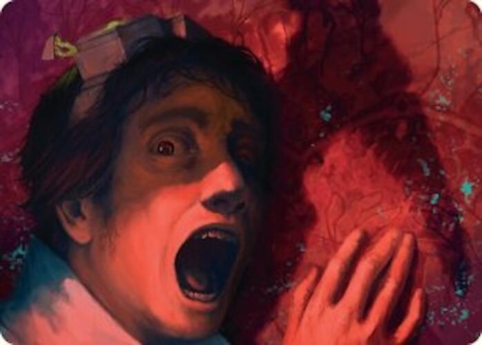 Murder Art Card [Duskmourn: House of Horror Art Series] Magic: The Gathering