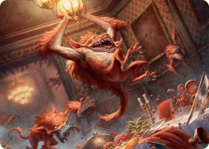 Midnight Mayhem Art Card [Duskmourn: House of Horror Art Series] Magic: The Gathering