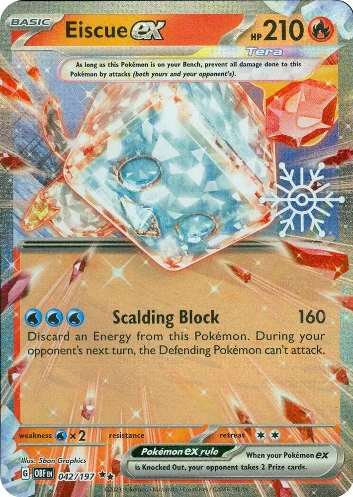 Eiscue ex (042/197) (Holiday Calendar) [Miscellaneous Cards] Pokémon