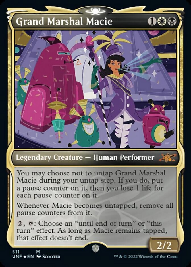 Grand Marshal Macie (Showcase) (Galaxy Foil) [Unfinity] Magic: The Gathering