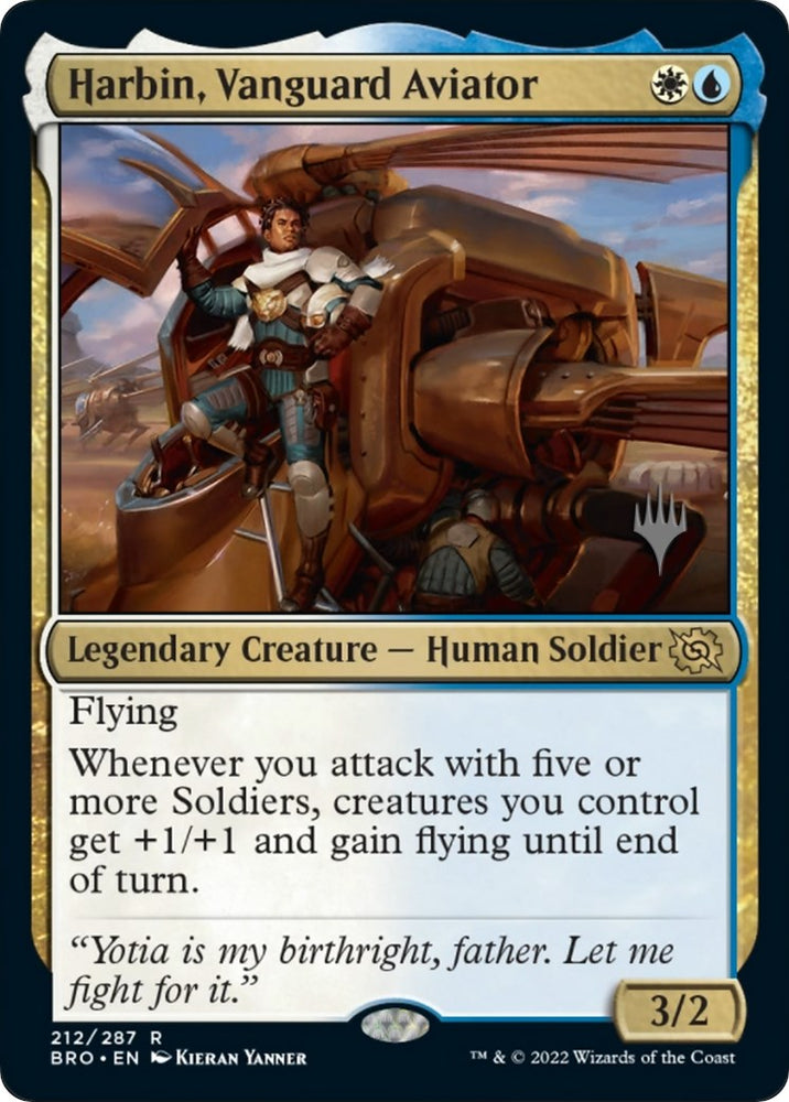 Harbin, Vanguard Aviator (Promo Pack) [The Brothers' War Promos] Magic: The Gathering