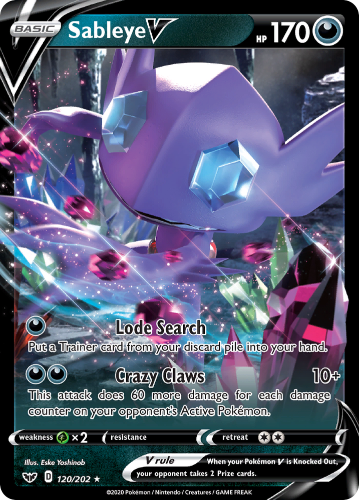 Sableye V (120/202) [Sword & Shield: Base Set] Pokémon
