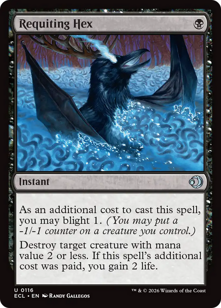 Requiting Hex [Lorwyn Eclipsed] Magic: The Gathering