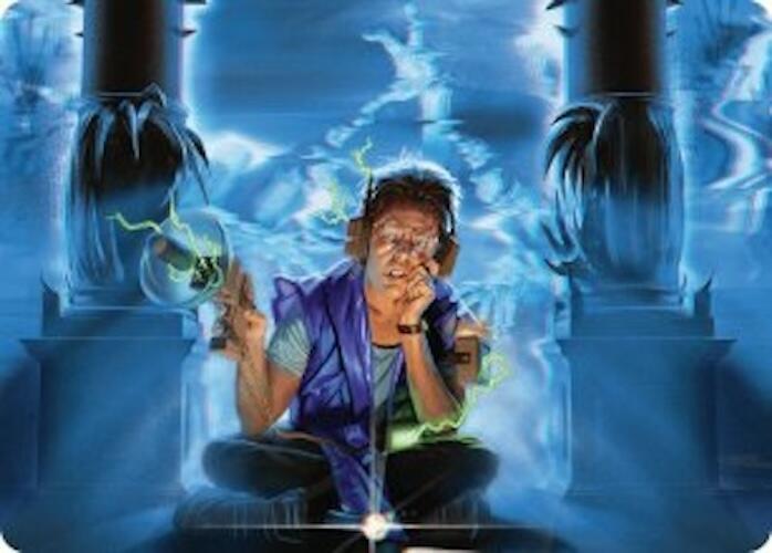 Oblivious Bookworm Art Card [Duskmourn: House of Horror Art Series] Magic: The Gathering