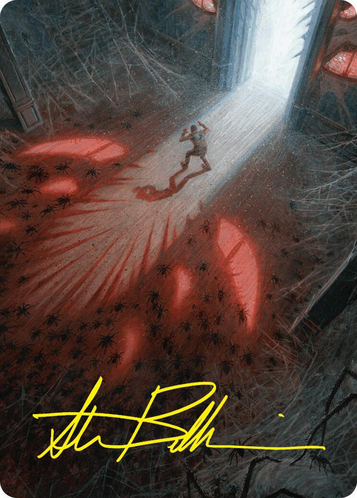 Fear My Authority Art Card (Gold-Stamped Signature) [Duskmourn: House of Horror Art Series] Magic: The Gathering